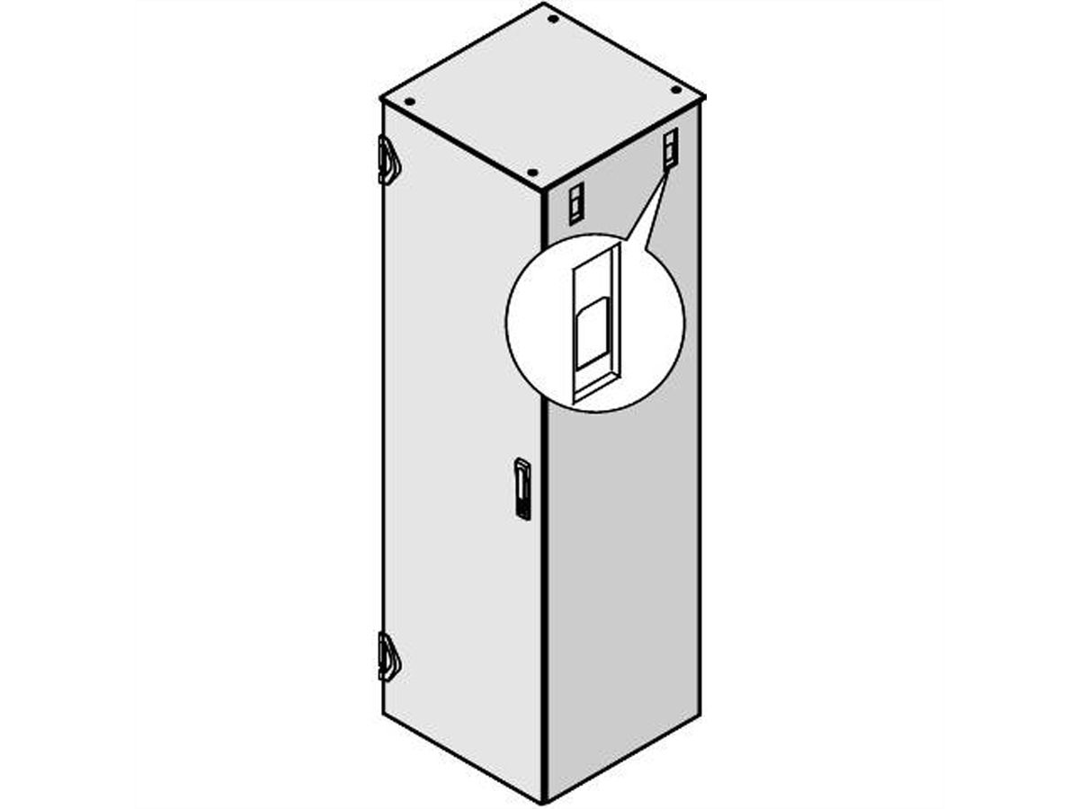 SCHROFF Seitenwand mit Schnellverschluss - SW 1200H600T M.SCHL.7021(2X)