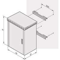 SCHROFF Wandbefestigung - OD WANDBEFESTIG. SET UNIBODY