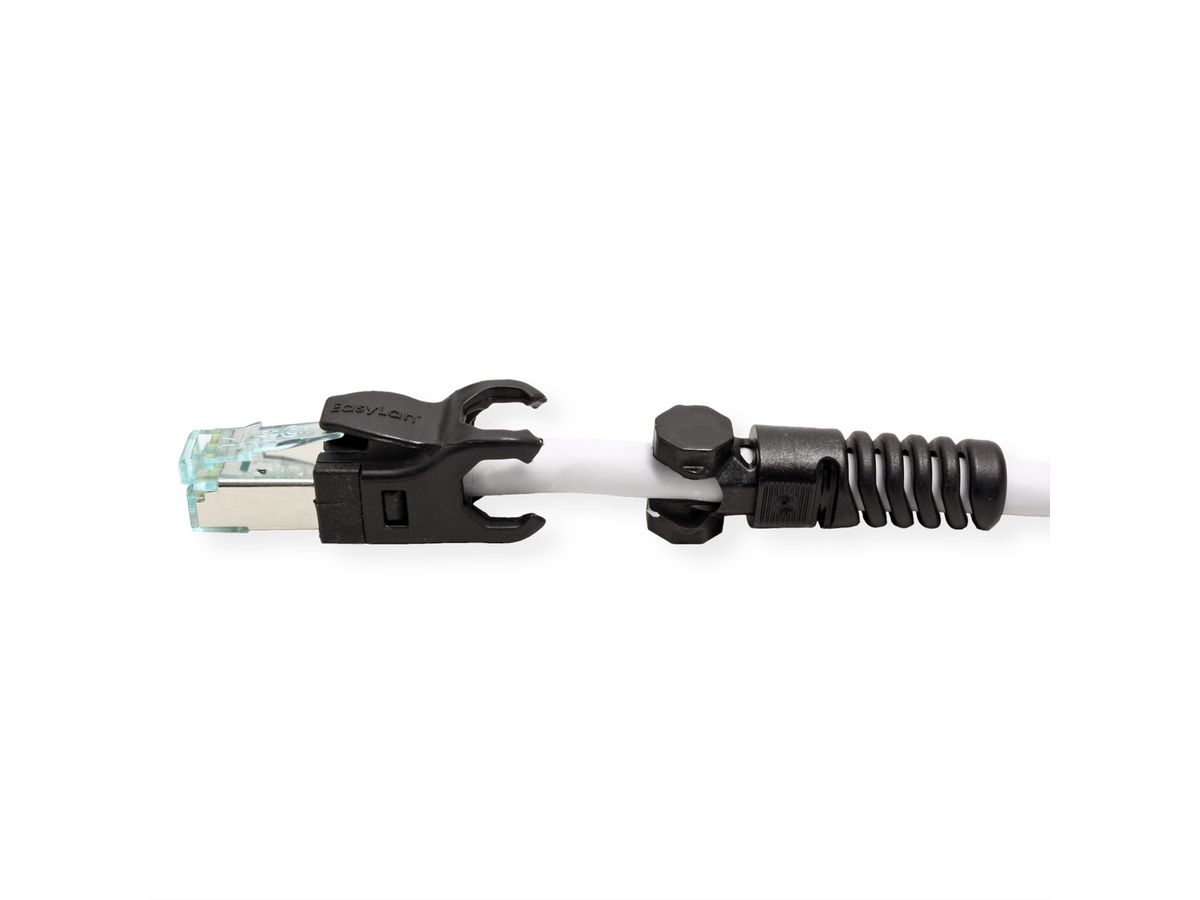 EasyLan VarioBoot Patchkabel Kat.6A, S/FTP, grau, 2 m