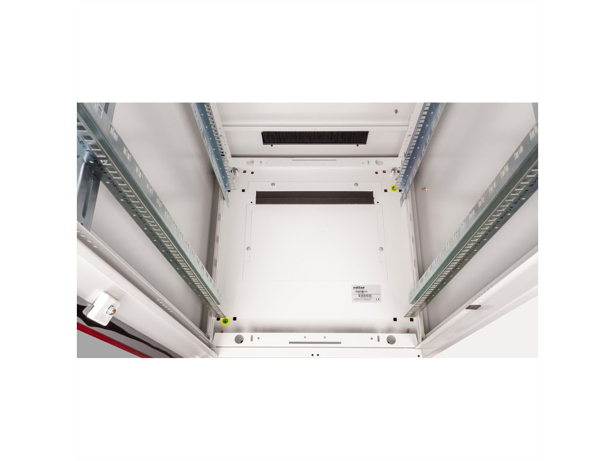 ROLINE 19-Zoll Netzwerkschrank Pro 47 HE, 600x600 BxT Glastür grau