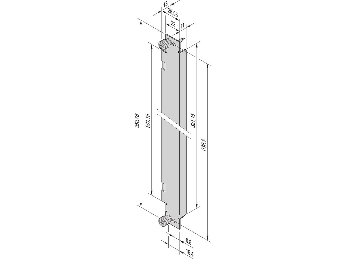 SCHROFF AdvancedTCA-Frontplatten - FRONTPL.8HE 6TE VA LS ATCA