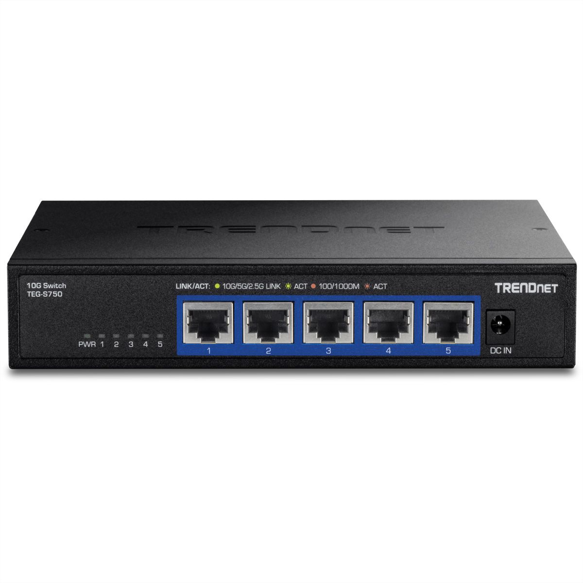 TRENDnet TEG-S750 5-Port 10G Switch, schwarz