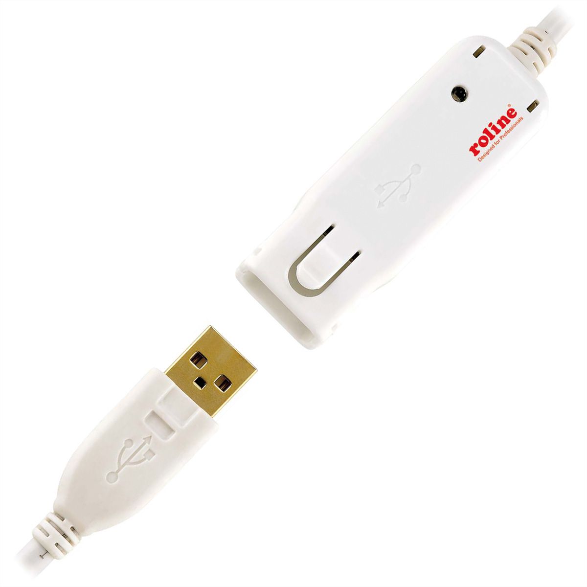 ROLINE USB 2.0 Aktives Repeater Kabel (nur für 12.04.1085), 12 m