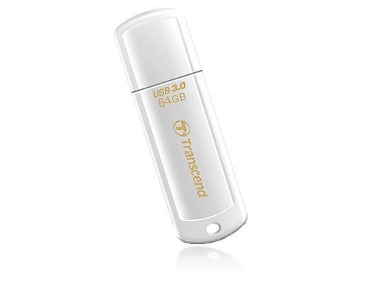 Transcend JetFlash 730 64GB USB 3.0 USB-Stick USB Typ-A 3.2 Gen 1 (3.1 Gen 1) Weiß
