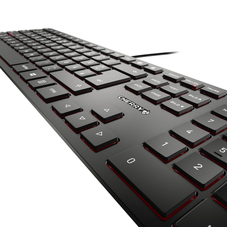 CHERRY Tastatur KC6000 SLIM Schwarz, JK-10680DE-2