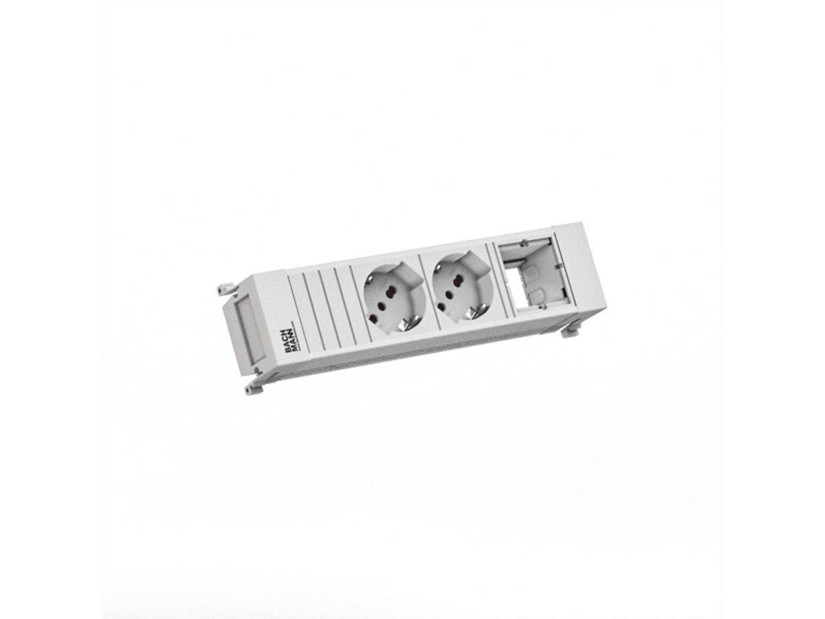 BACHMANN POWER FRAME 2xP40 1xCM 0,2m GST18 RAL9010