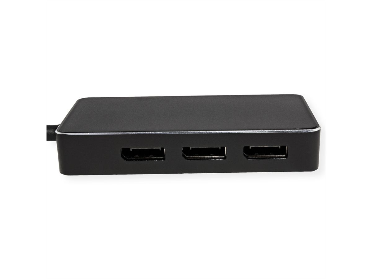 VALUE Multi-Display Adapter USB Typ C - 3x DP, Multi-Stream 4K