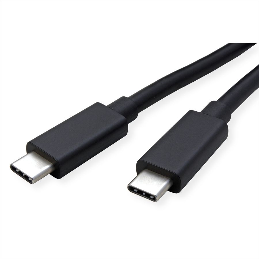 ROLINE USB4 Gen3x2 Kabel, C–C, ST/ST, 8K UHD-2, 40Gbit/s, 240W, schwarz, 1 m