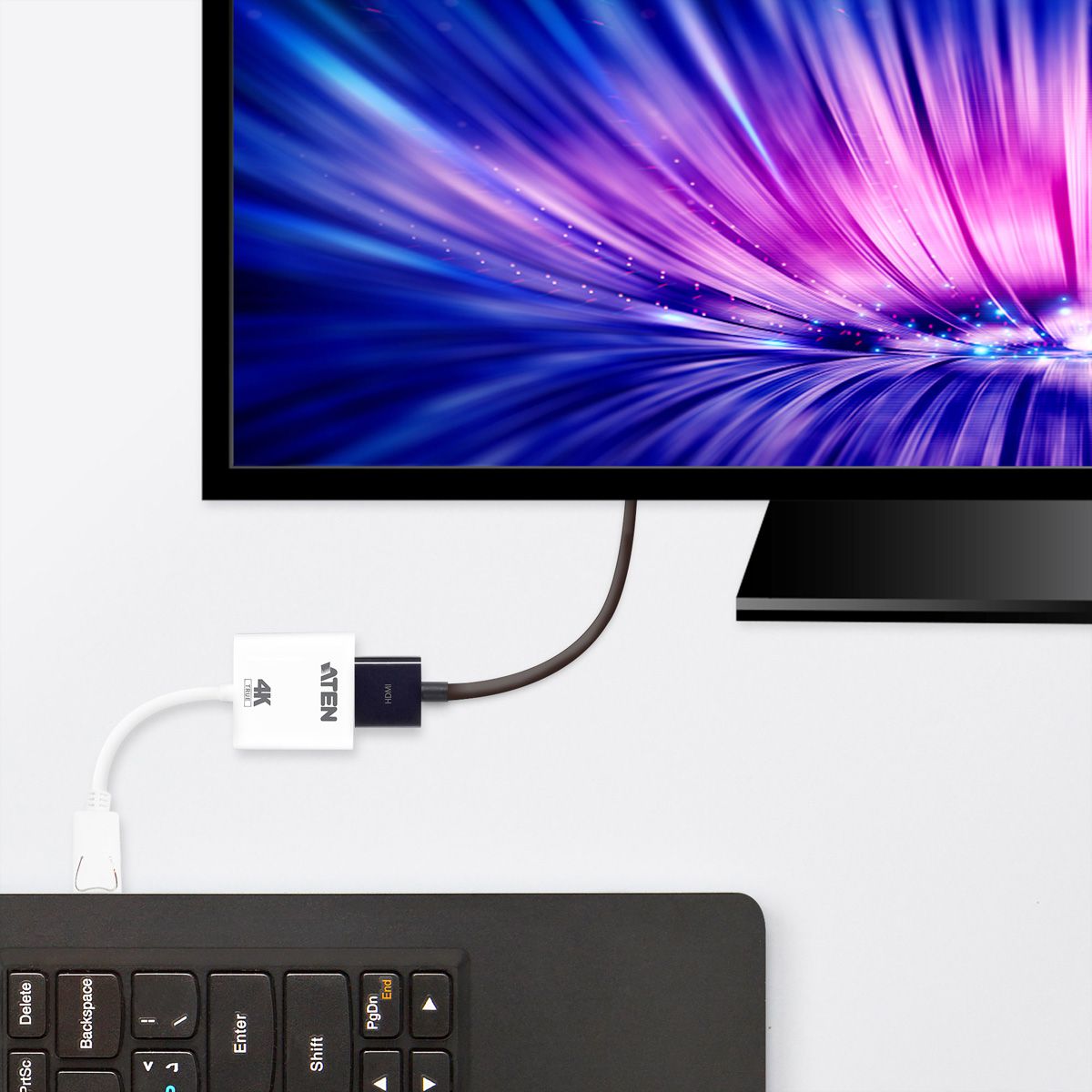 ATEN VC986B DisplayPort to True 4K HDMI Adapter