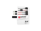 Skross MUV USB 2xA Universal 2-poliger Reiseadapter, Weltweit