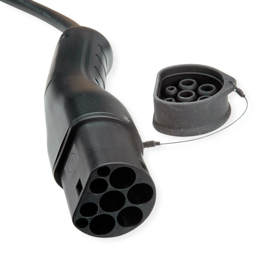 ROLINE E-Auto Ladekabel Typ2, 3-phasig, 480VAC (3P+N+E), 16 A, 11 kW, 5 m