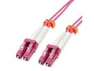 VALUE LWL-Kabel 50/125µm OM4, LC/LC, Low-Loss-Stecker, violett, 20 m