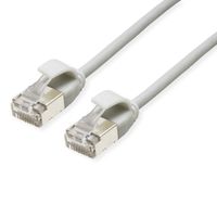 ROLINE U/FTP DataCenter Patchkabel Cat.6A (Class EA), LSOH, slim, grau, 2 m