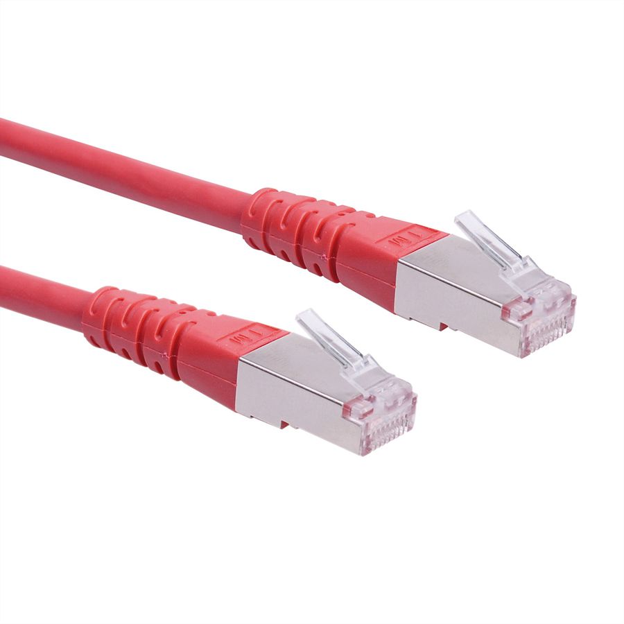ROLINE Patchkabel Cat.6 (Class E) S/FTP (PiMF), rot, 2 m