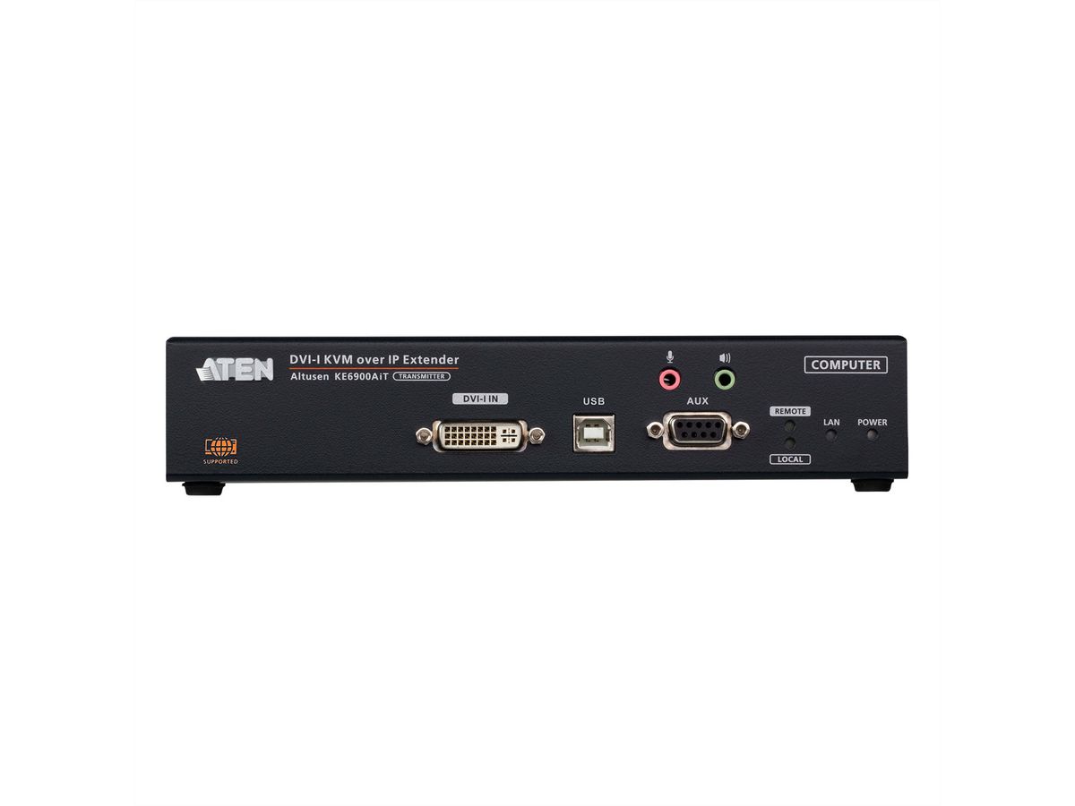 ATEN KE6900AIT Full HD DVI KVM Over IP Extender Transmitter mit Internetzugang