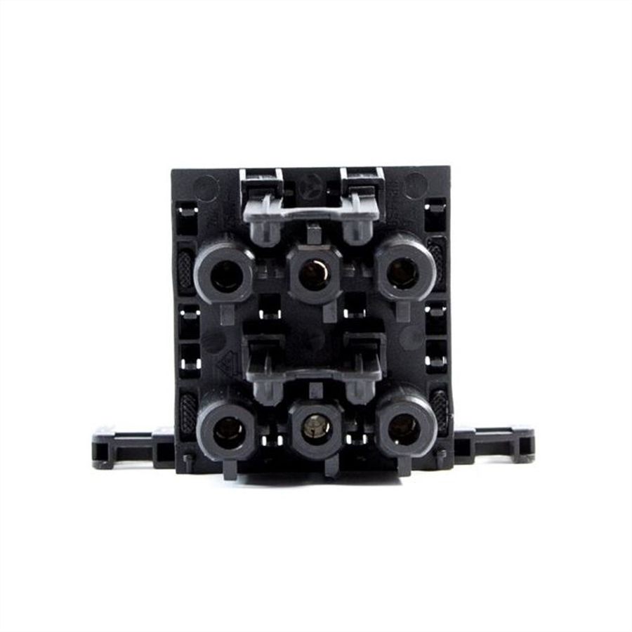 BACHMANN Verteilerblock WIELAND GST18 1xIn/3xOut mit Verriegelungslaschen, schwarz