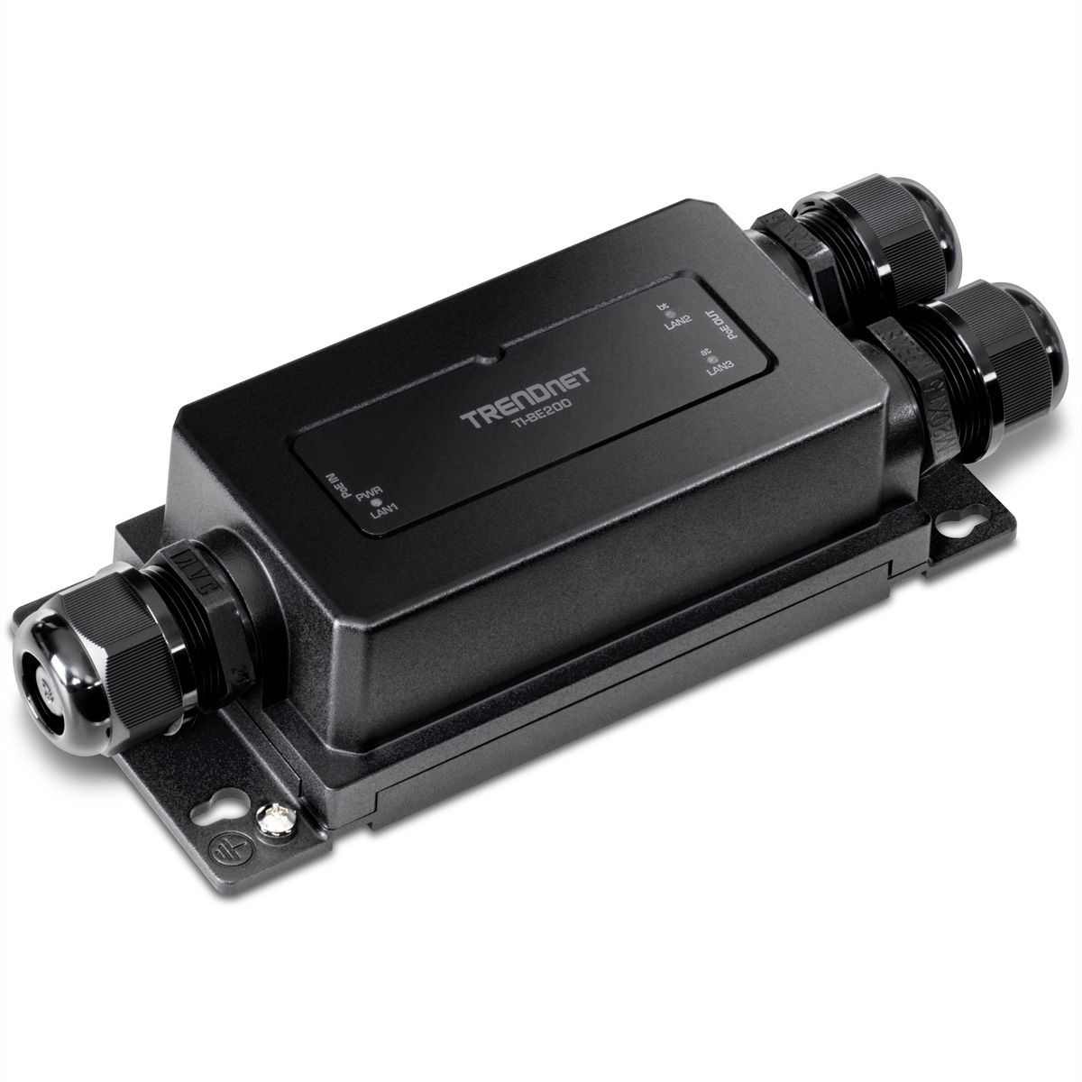 TRENDnet TI-BE200 Outdoor PoE++ Extender, 2-Port Industrial Gigabit