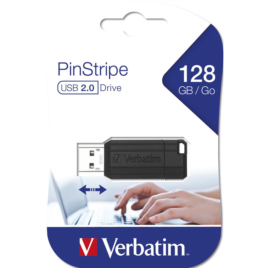 VERBATIM Store 'n' Go PinStripe USB 2.0, 128GB