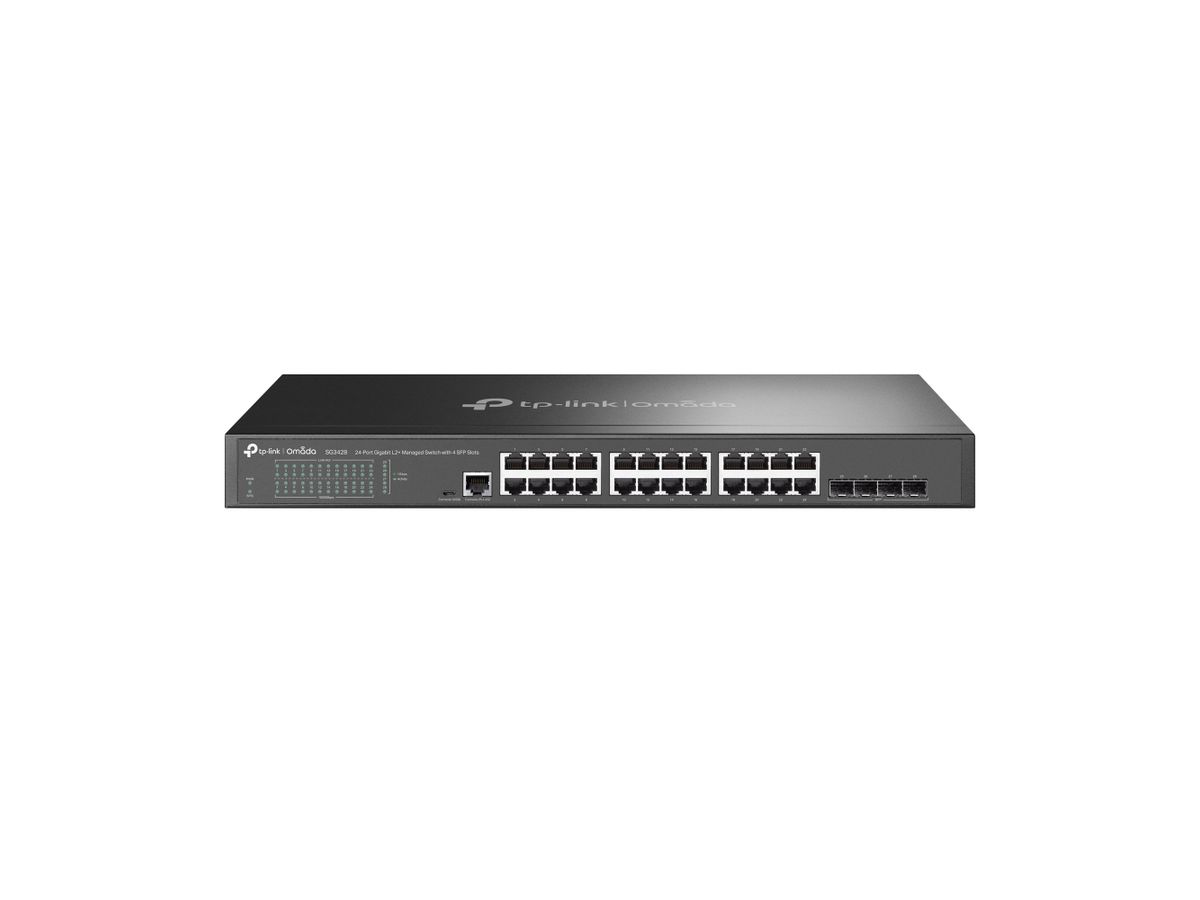 TP-Link Omada SG3428 Netzwerk-Switch Managed L2/L3 Gigabit Ethernet (10/100/1000) 1U Schwarz