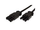 BACHMANN Geräteverlängerung GST18-3 Stecker/Kupplung, schwarz, 3 m