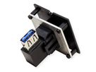 BACHMANN Rahmen 1xUSB 3.0, 90° Abgang seitlich