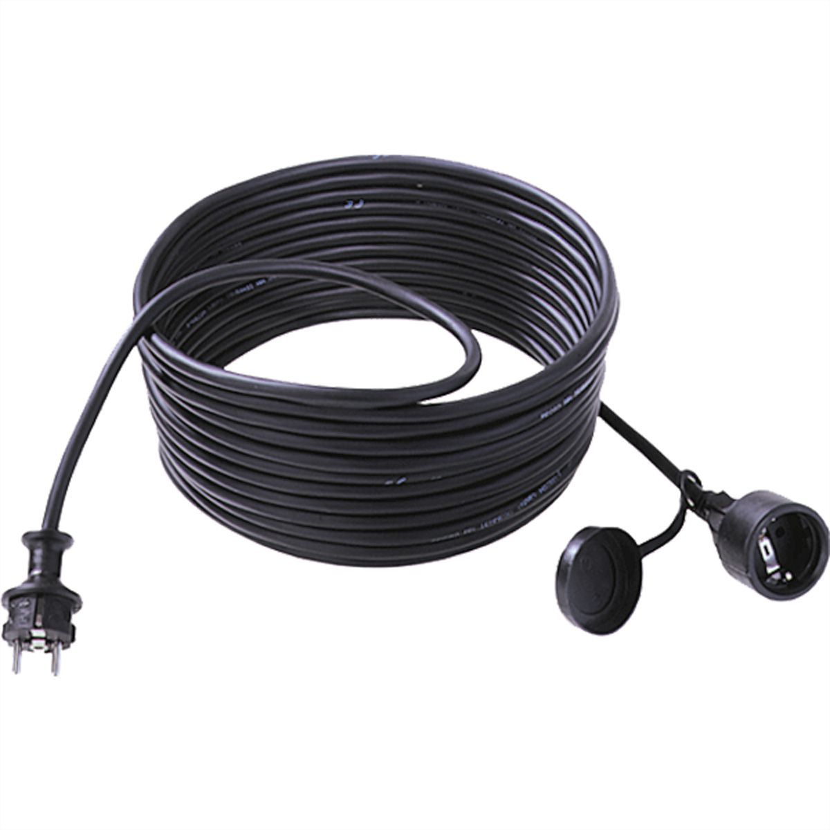 BACHMANN Extension 3G1,5mm², H07RN-F Gummi/Neopren Schutzkontakt, schwarz, 10 m