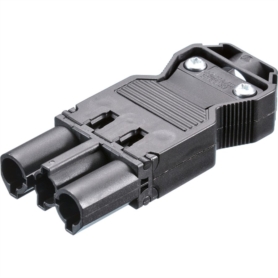 BACHMANN Gerätestecker GST18/3 schwarz