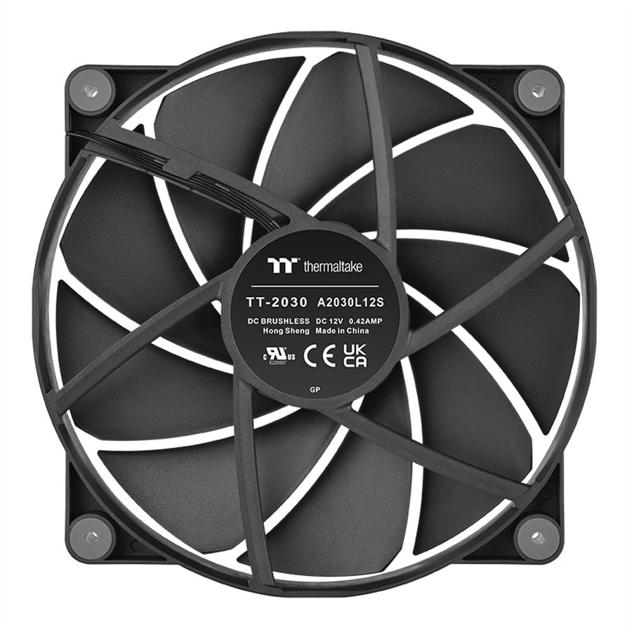 Thermaltake CT200 PWM 200mm Gehäuselüfter, schwarz