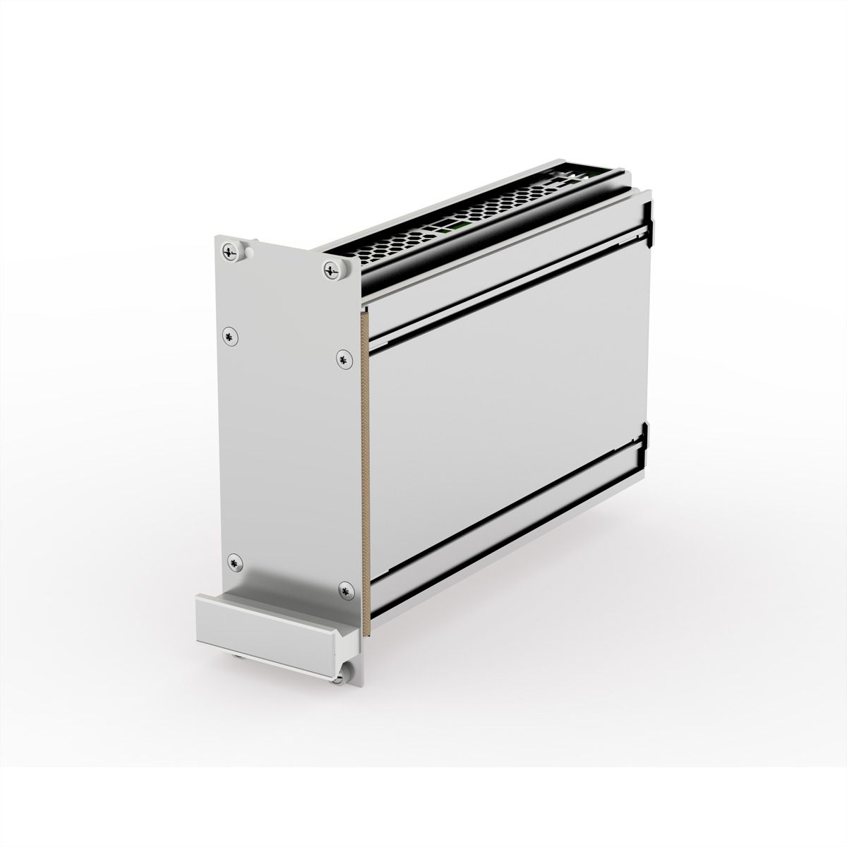 SCHROFF Kassetten PRO 3 HE-Bausätze, Frontplatte geschirmt (Textildichtung) - KAS S1 FS EMV 3HE 10TE 167T