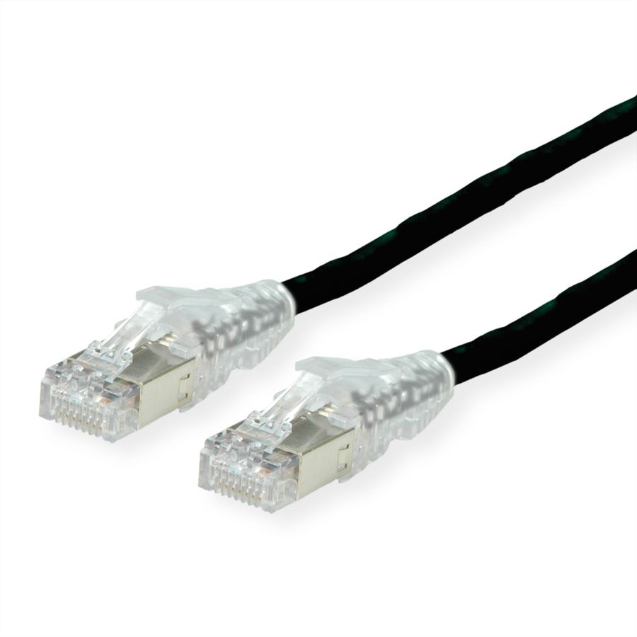 DÄTWYLER Patchkabel Cat.6A (Class EA) S/FTP, CU 7702 flex LSOH, AMP v2, schwarz, 15 m