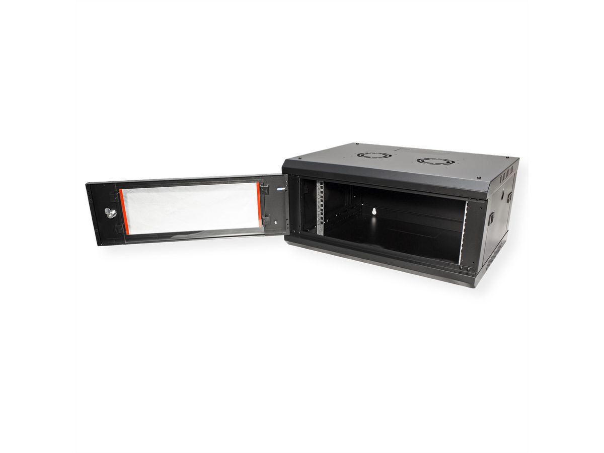 ROLINE 19-Zoll Wandgehäuse Basic Plus 4HE, 600x450 BxT schwarz