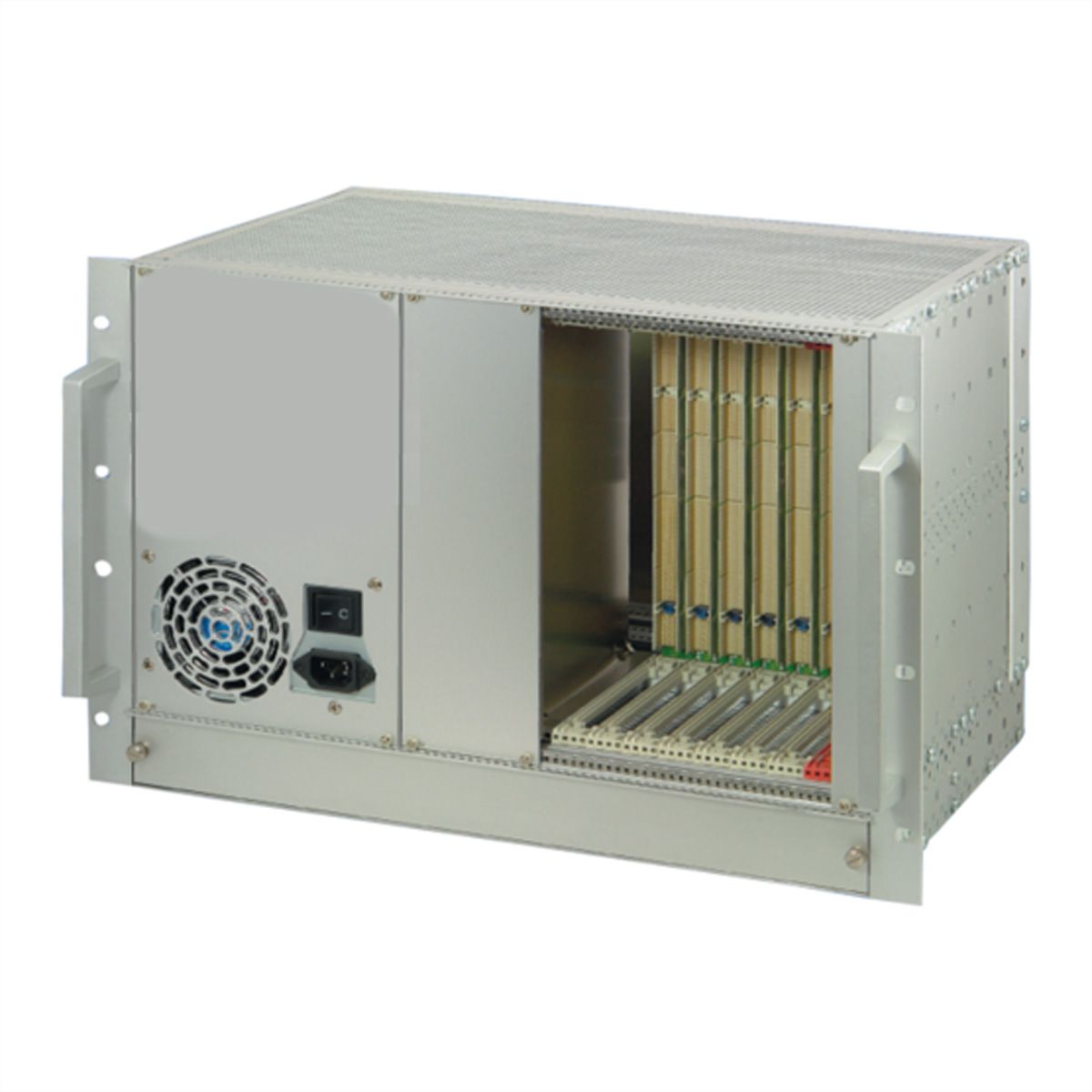 SCHROFF System, 7 HE, 8 Slot, mit Rear I/O - BGTR CPCI 7HE (6+1) 8SLOT