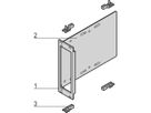 SCHROFF Laufwerkkassette mit U-Frontprofil geschirmt 1 x 3 1/2", 3 HE vertikal - LAUFWERKSKAS.3HE 8TE 3,5"