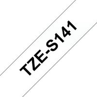 Brother Pro Tape TZe-S141 Schriftband – schwarz auf transparent