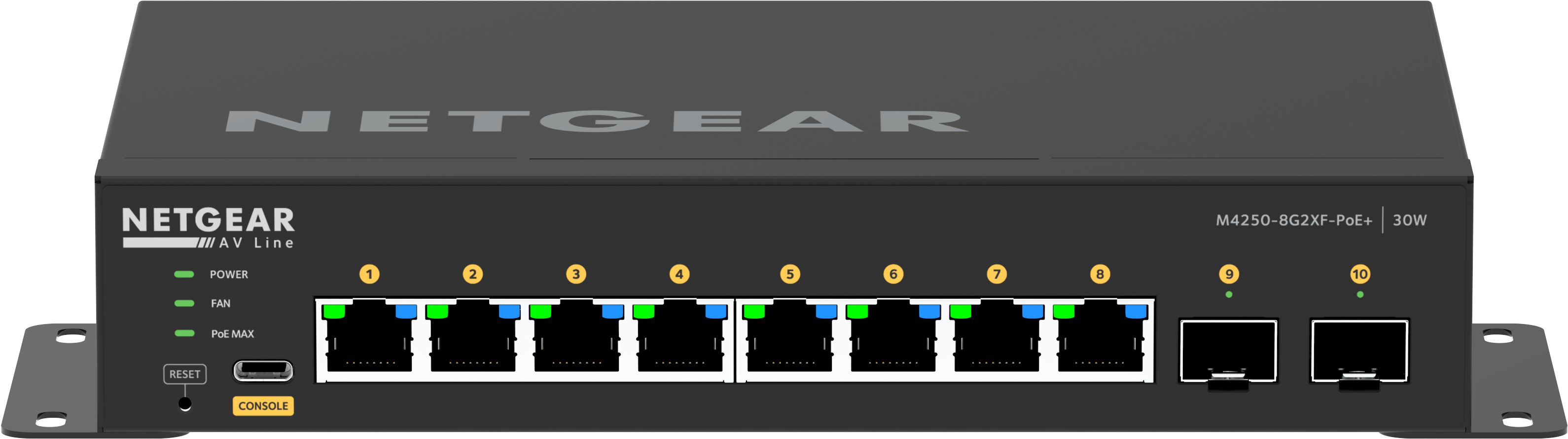 NETGEAR GSM4210PX-100EUS Netzwerk-Switch Managed L2/L3 Gigabit Ethernet (10/100/1000) Power over Ethernet (PoE) Schwarz