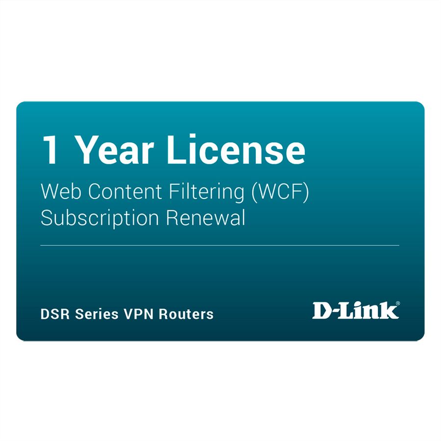 D-LINK DSR-250-WCF-12-LIC Lizenz, Dynamic Web Content Filtering 12 Mon