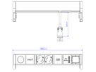 BACHMANN DESK2 1xIOTspot 2xSchutzkontakt, USB Charger 1xABD 0,2m GST18,sw
