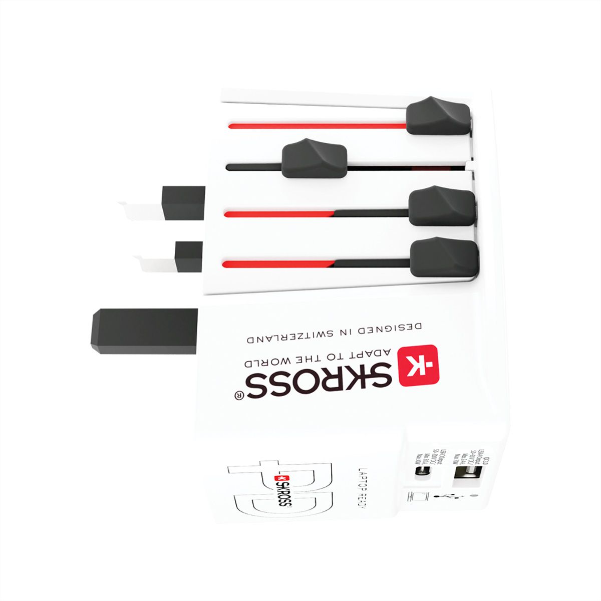 Skross MUV USB AC30PD White Retail, Weltweit