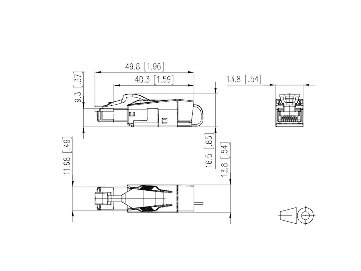 METZ CONNECT 25G RJ45 field plug pro