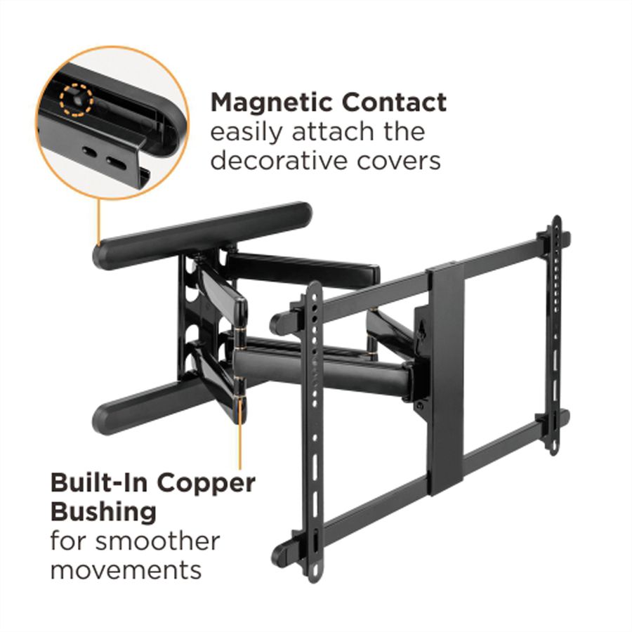 ROLINE PREMIUM TV-Wandhalterung, hoch-flexibel, 37-80 Zoll, bis 70 kg