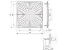 SCHROFF Schutzgitter, Metall, zum Anschrauben - SCHUTZGITTER(METALL)ANSCHRAU.