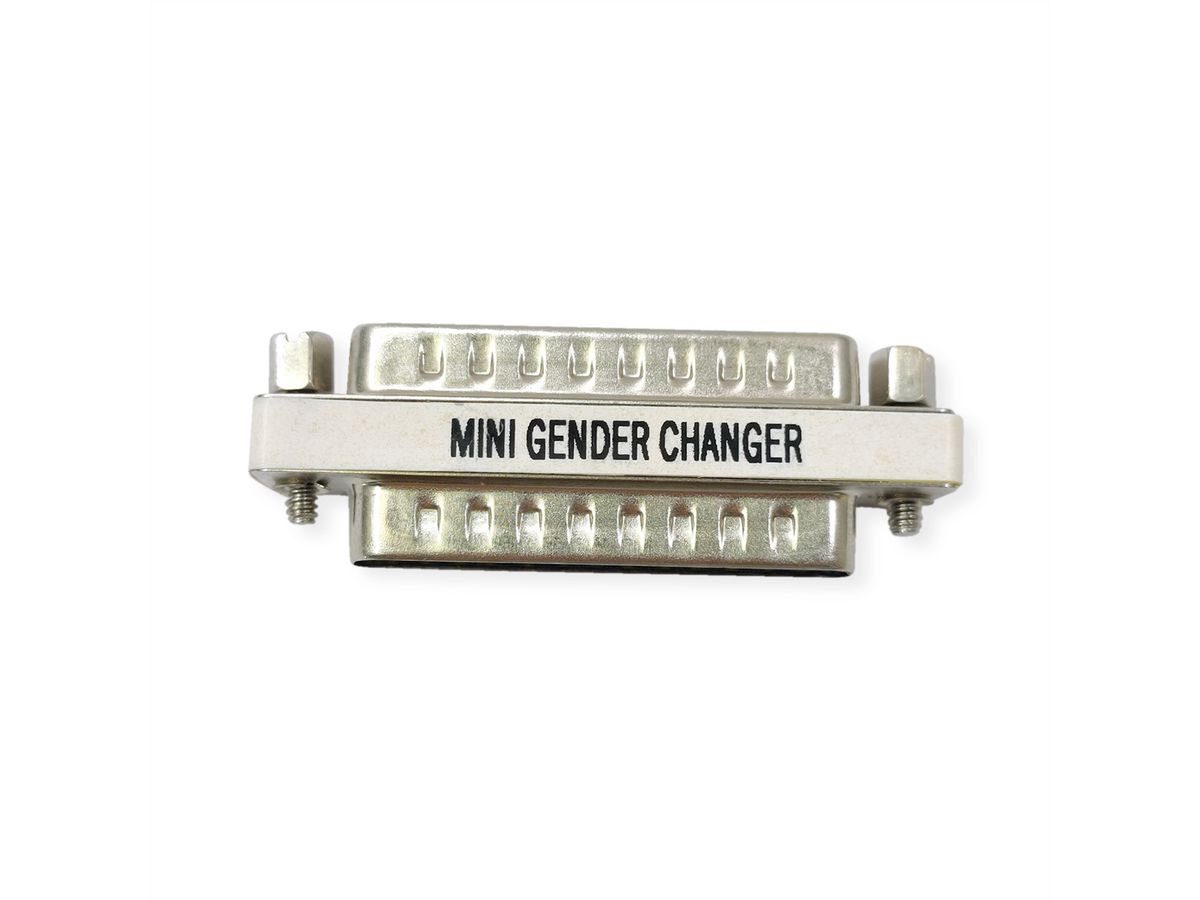 VALUE Mini Gender Changer, 25pol. Stecker-Stecker