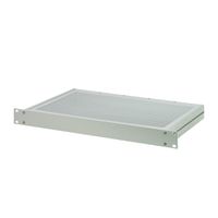 SCHROFF 19"-Kompletteinschub aus Aluminium, Deck- und Bodenblech perforiert - MULTIPAC PRO 2HE 280T DBLPER