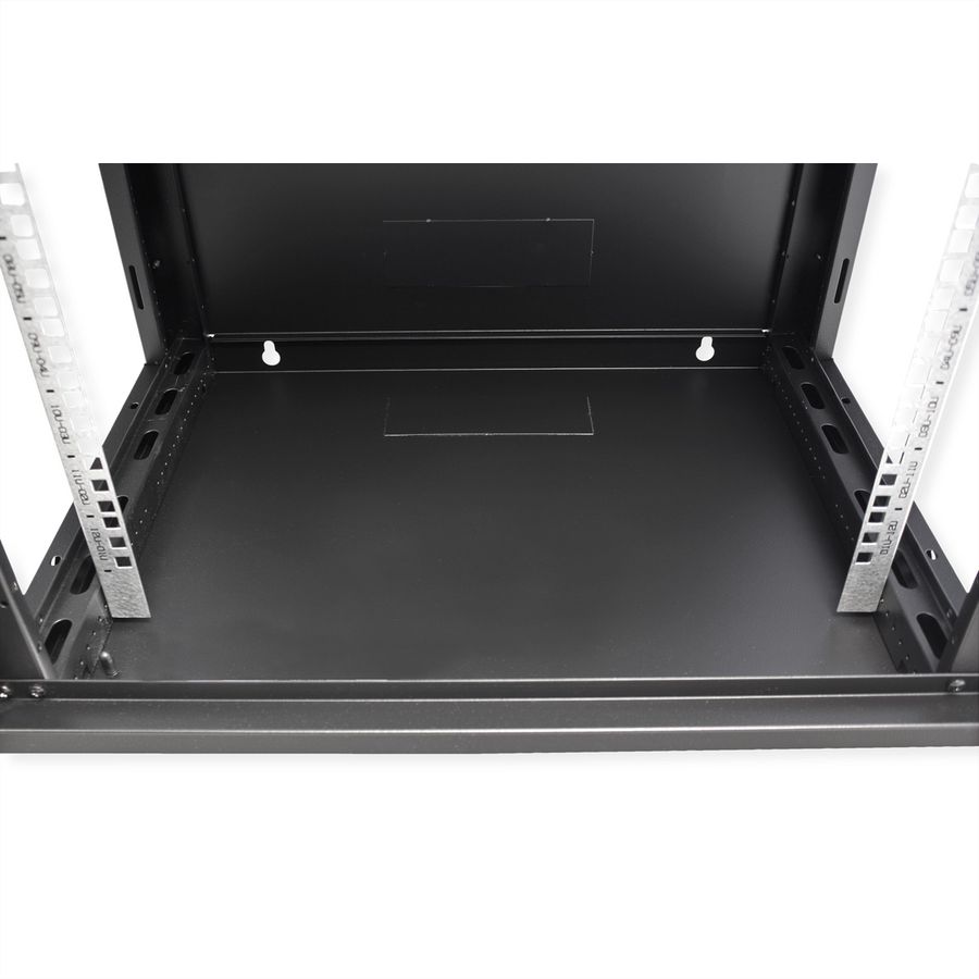 VALUE 19-Zoll Wandgehäuse 12HE, 600x450mm schwarz, Bausatz