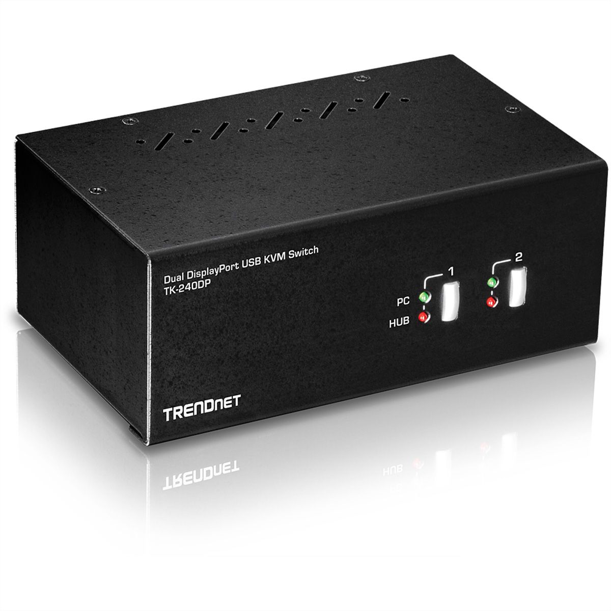 TRENDnet TK-240DP DisplayPort KVM Switch, 2-Port Dual Monitor