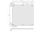 SCHROFF Frontplatten ungeschirmt - TEILFRONTPLATTE 3HE 7TE EL