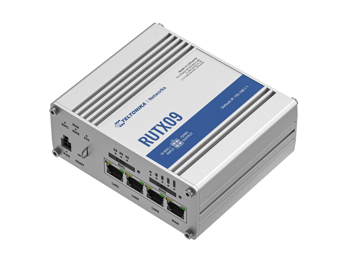 TELTONIKA RUTX09 LTE/4G Industrie Router