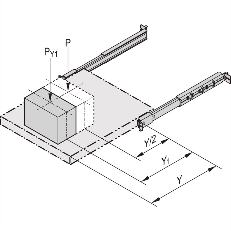 SCHROFF Befestigungsmaterial - MONTAGESATZ TELESKOPSCH.1HE