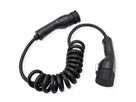 ROLINE E-Auto Ladekabel Typ2, 1-phasig, 250VAC (1P+N+E), 32 A, 7,4 kW, Spiralkabel, 3 m