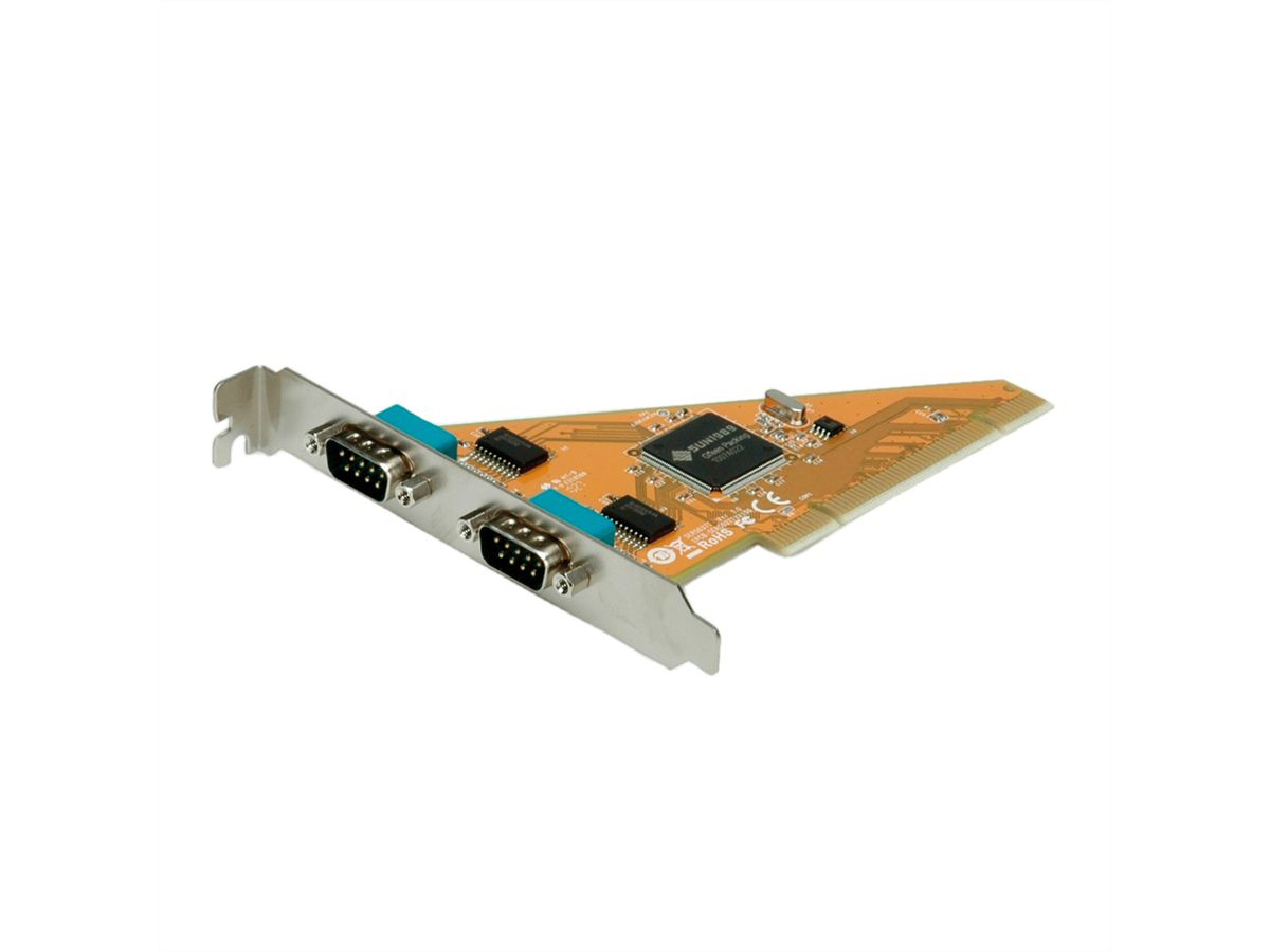 VALUE PCI-Karte, Seriell RS232, D-Sub 9, 2 Ports